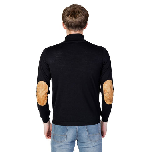 Alviero Martini Prima Classe Black Viscose Sweater Alviero Martini Prima Classe Black
