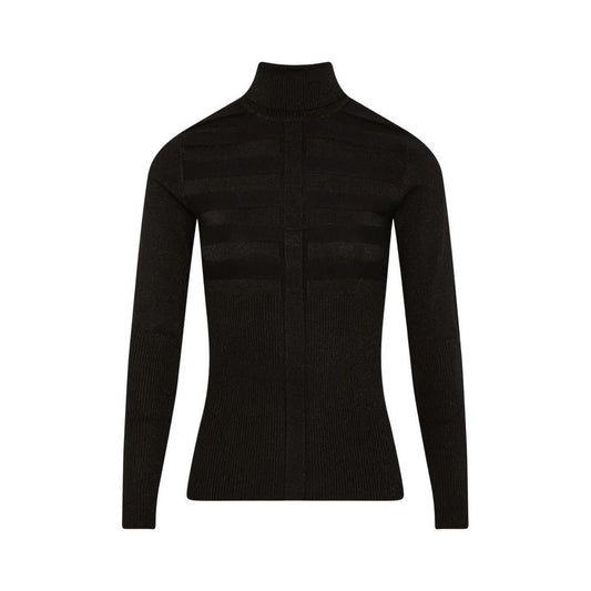 Morgan De Toi Black Viscose Sweater Morgan De Toi Black