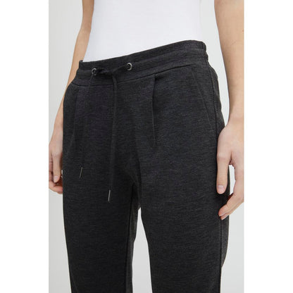ICHI Gray Polyester Pant
