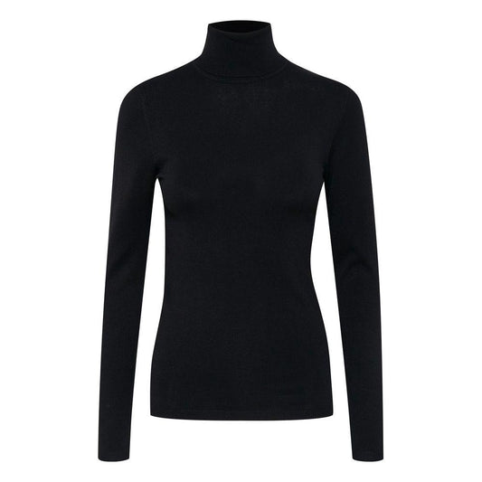 ICHI Black Viscose Sweater ICHI Black