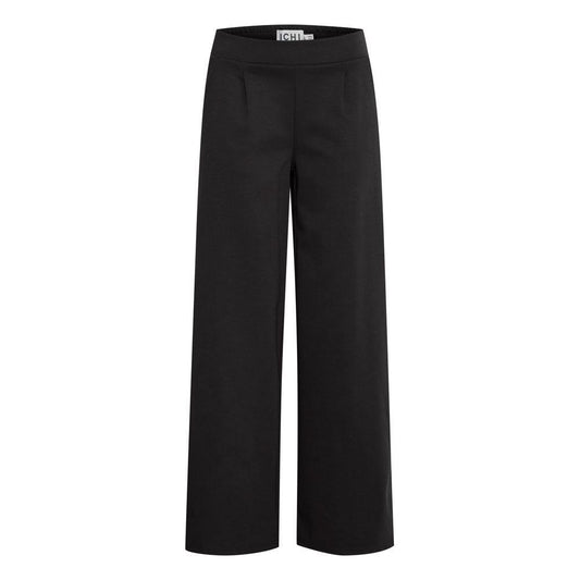 ICHI Black Recycled Polyurethane Jeans & Pant ICHI Dark Slate Gray