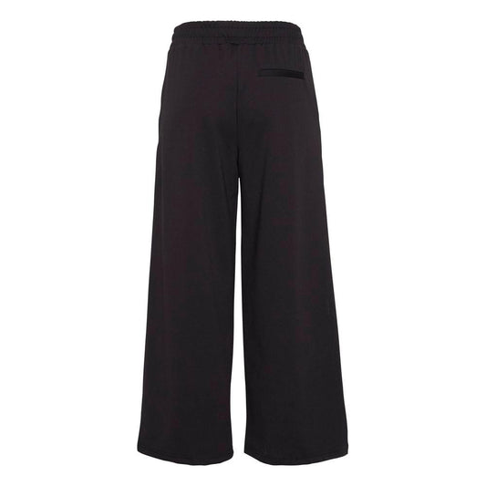 ICHI Black Recycled Polyester Jeans & Pant ICHI Dark Slate Gray