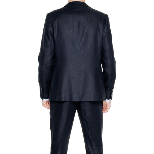 Antony Morato Black Linen Suit Antony Morato Dark Slate Gray