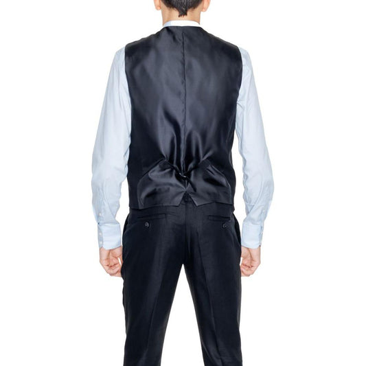 Antony Morato Black Linen Vest Antony Morato Light Gray