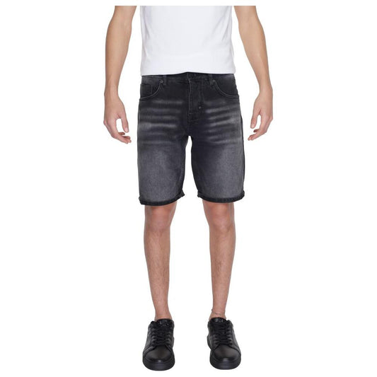 Antony Morato Black Cotton Short Antony Morato Rosy Brown