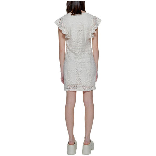 Vero Moda Beige Polyester Dress