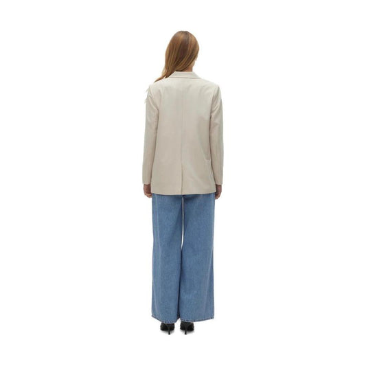 Vero Moda Beige Polyester Suits & Blazer
