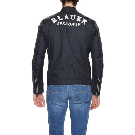 Blauer Black Polyamide Jacket Blauer Dark Slate Gray