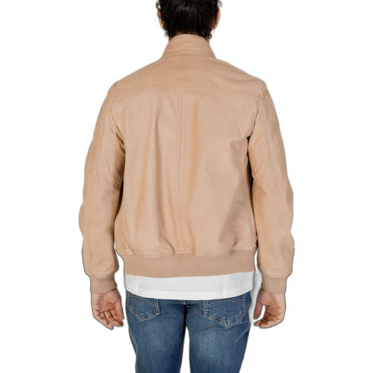 Blauer Beige Leather Jacket Blauer Tan