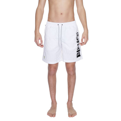 Blauer White Polyamide Swim Shorts