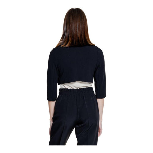 Rinascimento Black Polyester Tops & T-Shirt Rinascimento Black