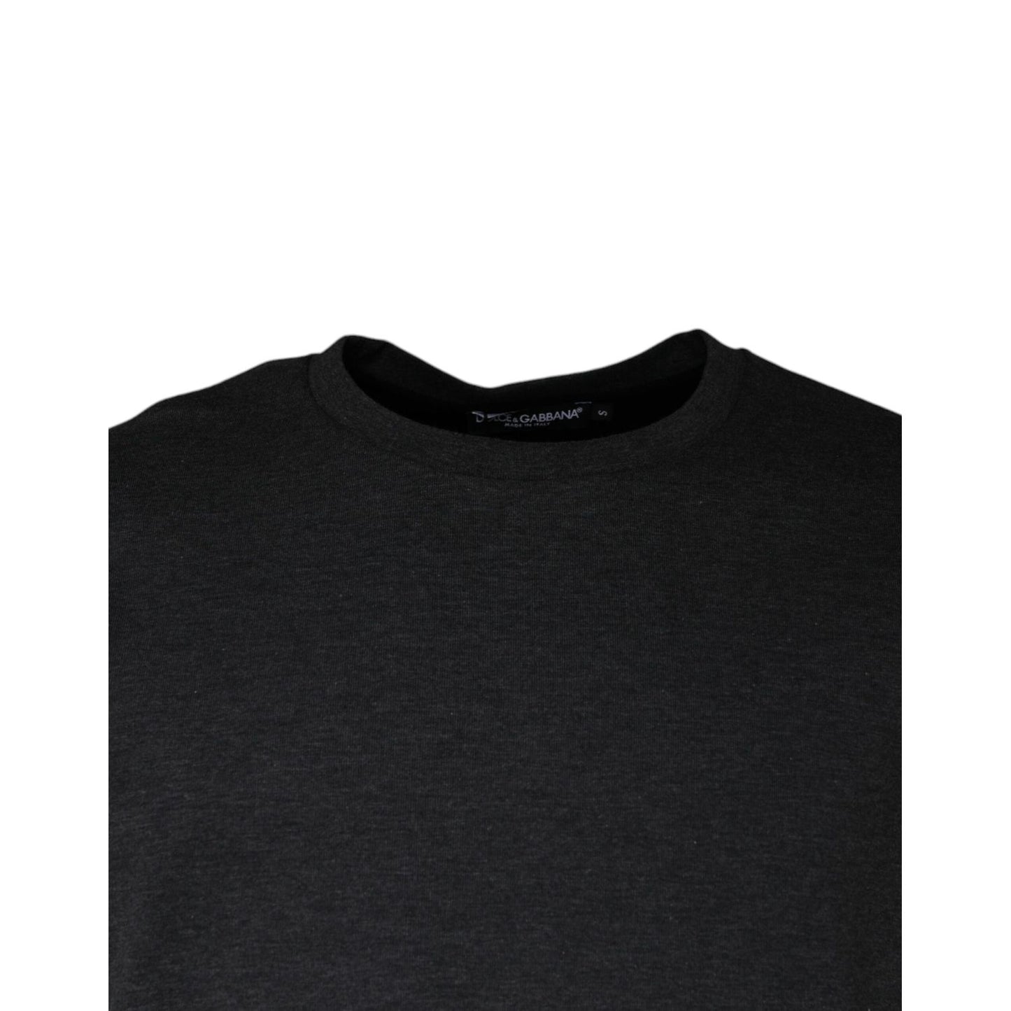 Dolce & Gabbana Dark Gray Camouflage Crew Neck T-shirt