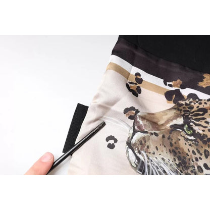 Dolce & Gabbana Black Leopard Cotton Short Sleeves T-shirt