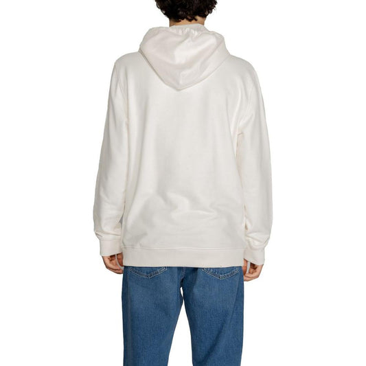 Tommy Hilfiger Jeans White Cotton Sweater Tommy Hilfiger Jeans Light Gray