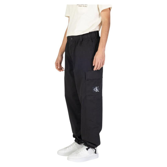 Calvin Klein Jeans Black Recycled Cotton Jeans & Pant Calvin Klein Jeans Dark Slate Gray