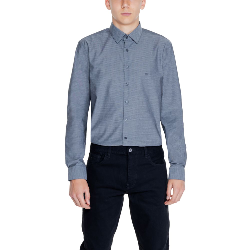 Calvin Klein Black Cotton Dress Shirt