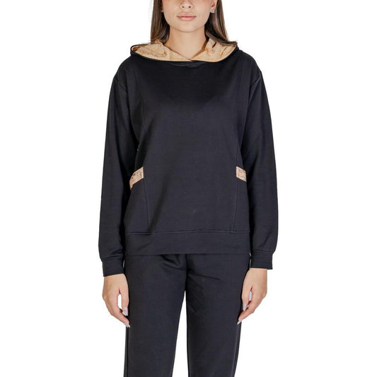Alviero Martini Prima Classe Black Cotton Sweater Alviero Martini Prima Classe Dark Slate Gray