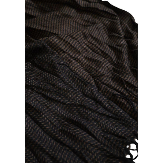 Antony Morato Brown Polyester Scarf Antony Morato Black