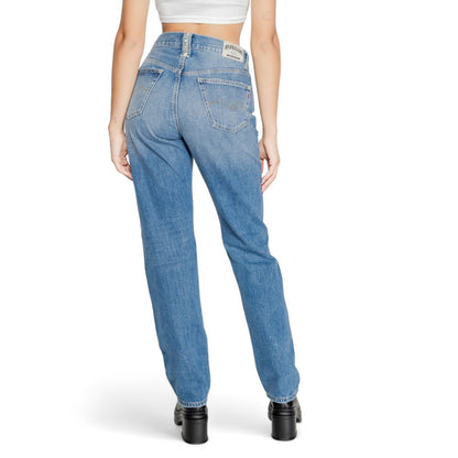 Replay Blue Cotton Mom Jean