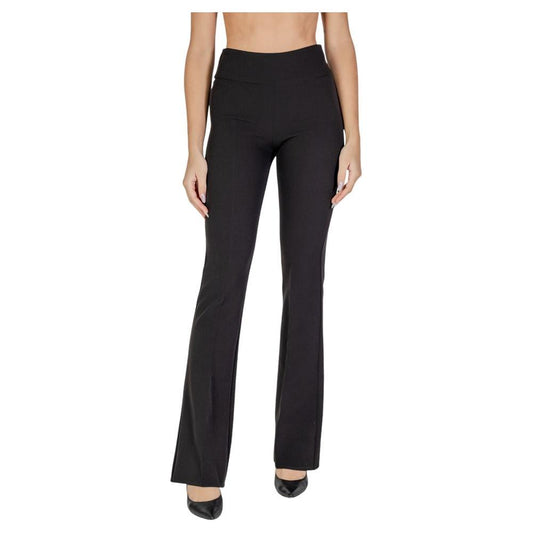 Sandro Ferrone Black Polyester Jeans & Pant Sandro Ferrone Tan
