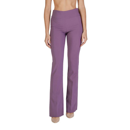 Sandro Ferrone Purple Polyester Pant SA-15619800151-IT40 | XS