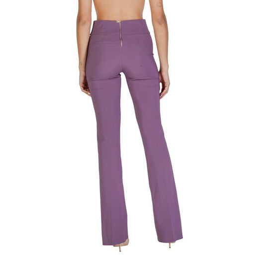 Sandro Ferrone Purple Polyester Pant SA-15619800151-IT40 | XS
