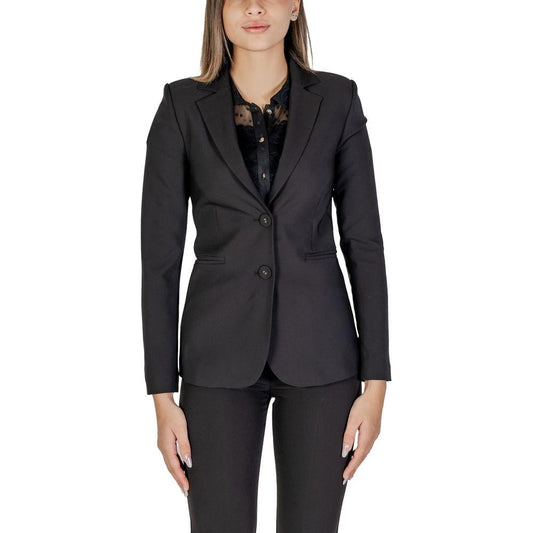 Sandro Ferrone Black Polyester Suits & Blazer Sandro Ferrone Dark Slate Gray