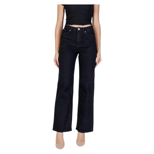 Vero Moda Black Cotton Jeans & Pant Vero Moda Tan