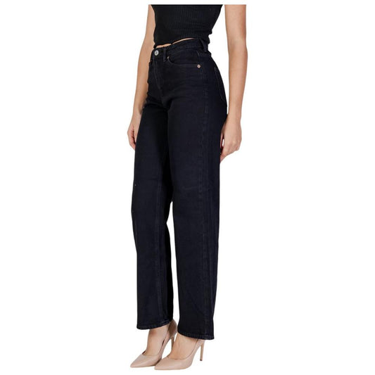 Vero Moda Black Cotton Jeans & Pant Vero Moda Tan