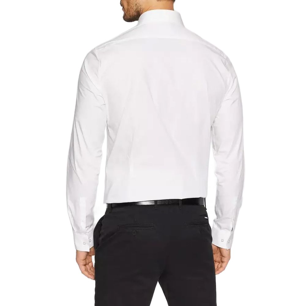 Calvin Klein White Cotton Dress Shirt