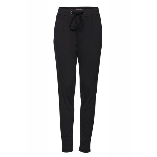 ICHI Black Polyester Jeans & Pant ICHI Black