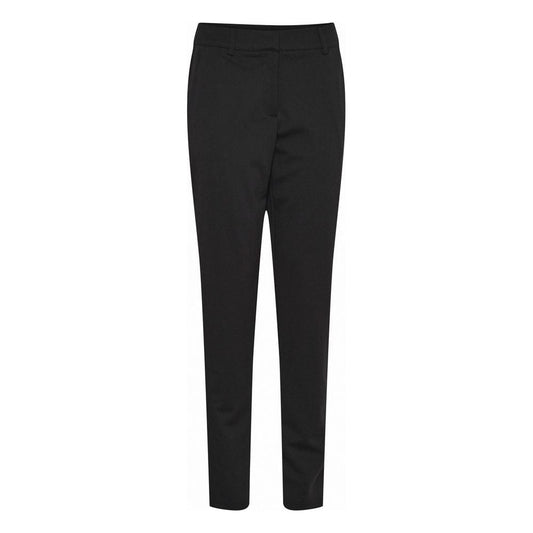 ICHI Black Recycled Polyester Jeans & Pant ICHI Dark Slate Gray