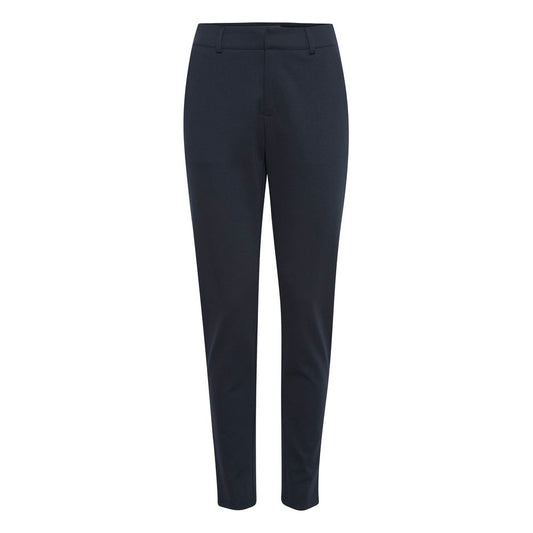 ICHI Blue Recycled Polyester Pant