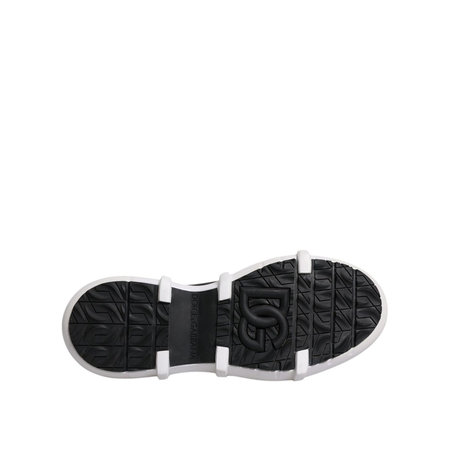 Dolce & Gabbana Black Nylon Galileo High Top Sneakers Shoes