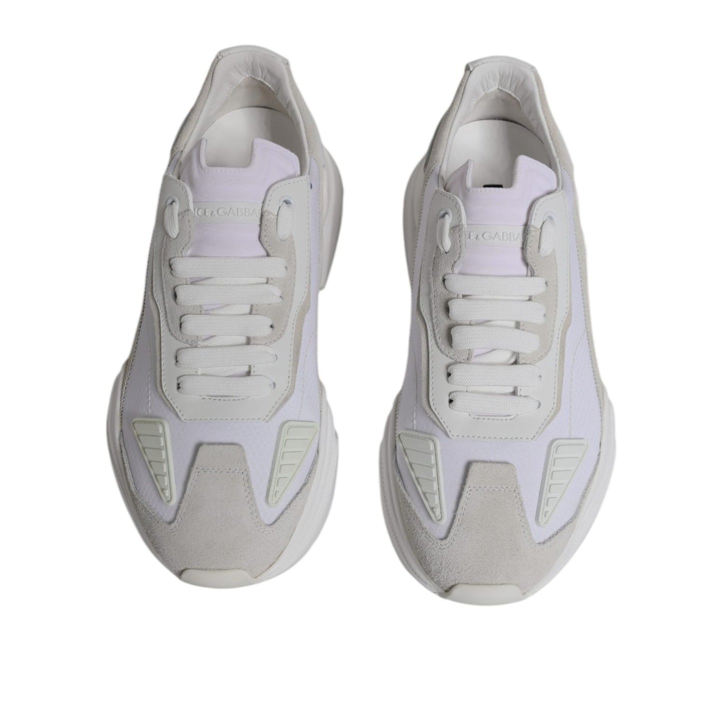 Dolce & Gabbana White Leather Daymaster Low Top Sneakers Shoes