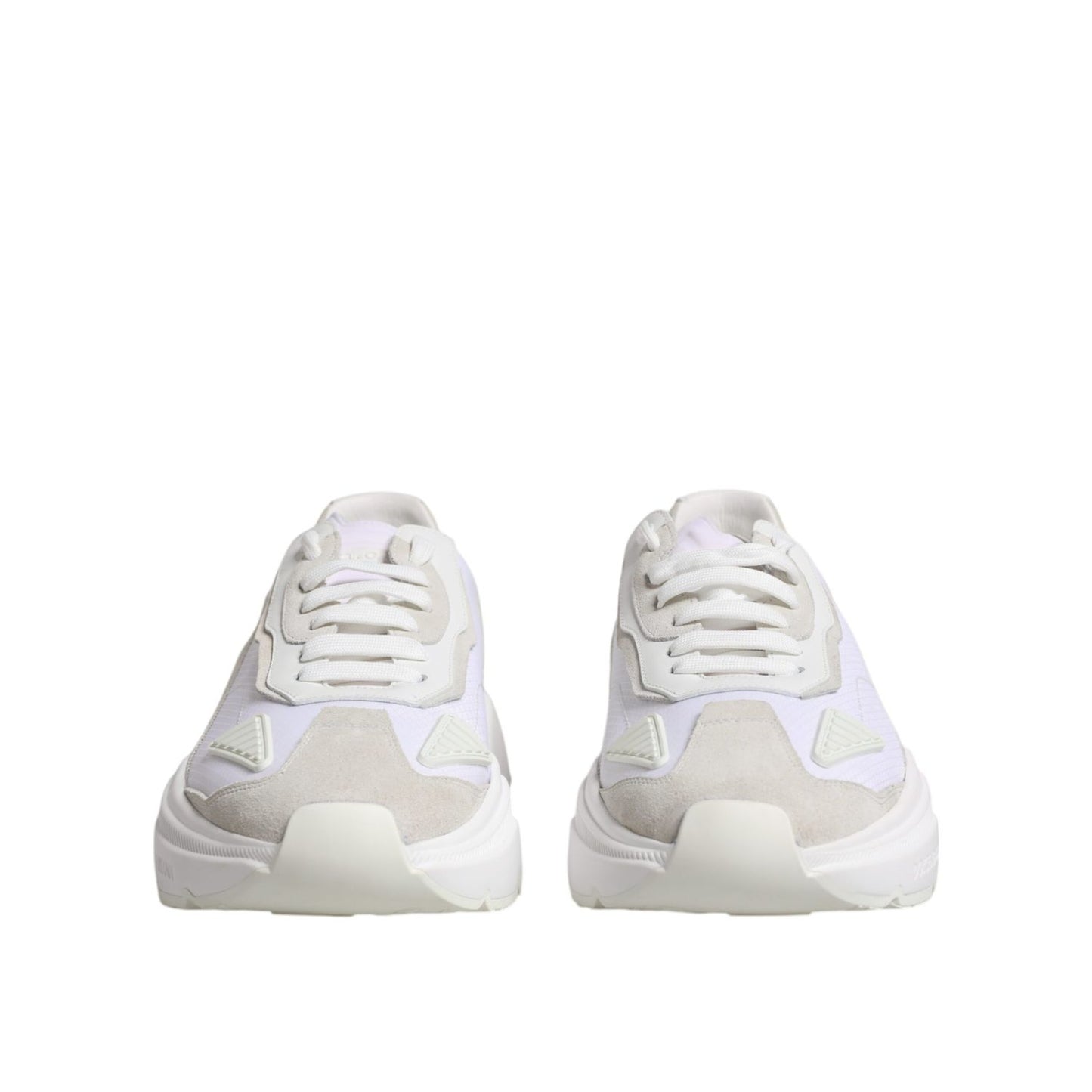 Dolce & Gabbana White Leather Daymaster Low Top Sneaker Shoes