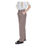 Street One Brown Cotton Pant ST-14346500140-W34 | L32