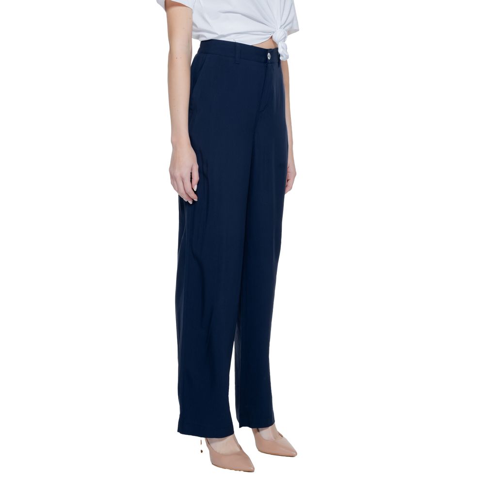 Street One Blue Viscose Pant