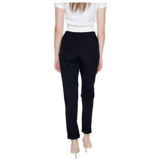 Vero Moda Black Polyester Jeans & Pant Vero Moda Light Gray