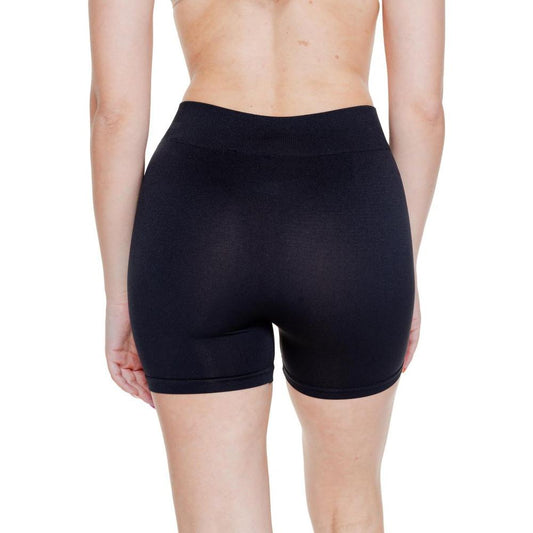 Vero Moda Black Polyamide Short Vero Moda Tan