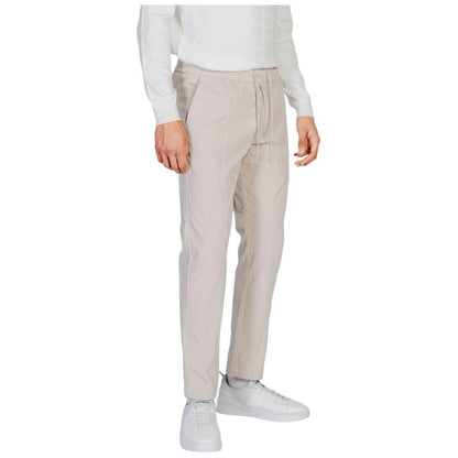 Antony Morato Beige Polyester Casual Pants