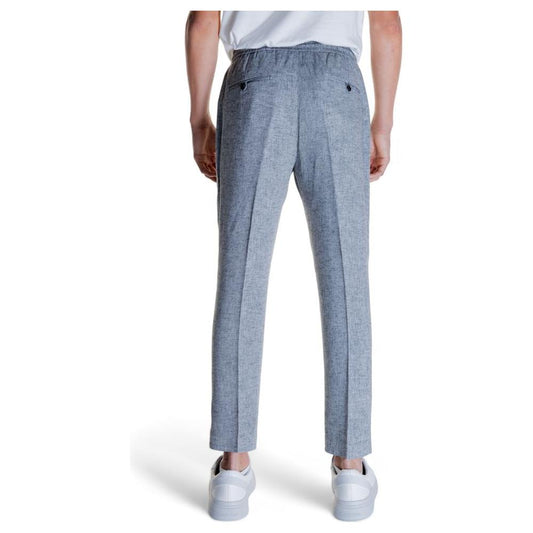 Antony Morato Black Linen Jeans & Pant Antony Morato Dark Gray