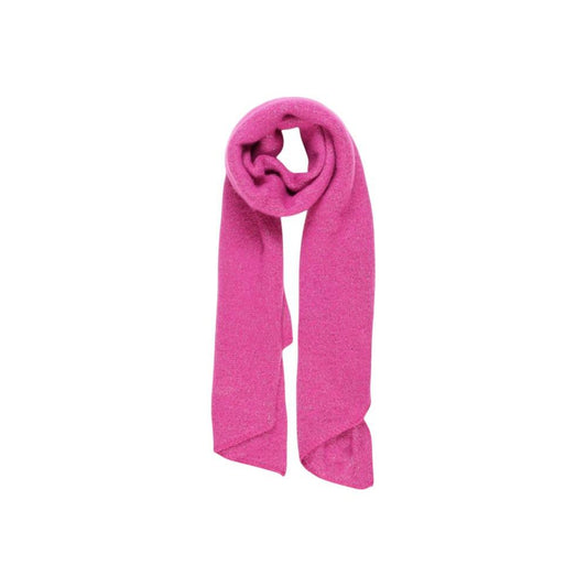 Pieces Pink Recycled Polyester Scarf Pieces Pale Violet Red
