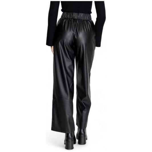 Jacqueline De Yong Black Polyester Jeans & Pant Jacqueline De Yong Black