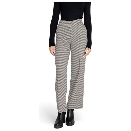 Only Black Polyester Jeans & Pant Only Gray