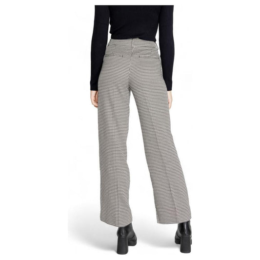 Only Black Polyester Jeans & Pant Only Gray