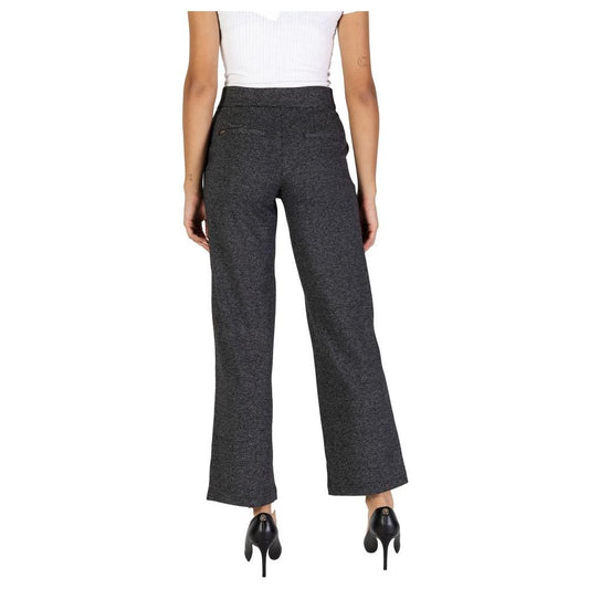 Street One Black Polyester Jeans & Pant Street One Dark Slate Gray