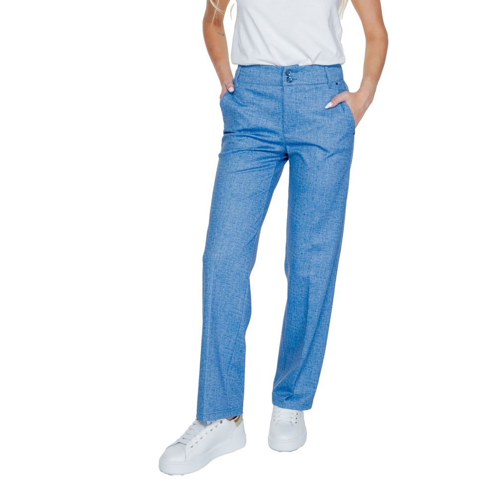Street One Blue Polyester Pant