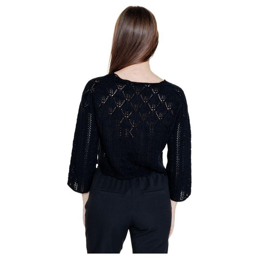Vero Moda Black Cotton Tops & T-Shirt Vero Moda Black