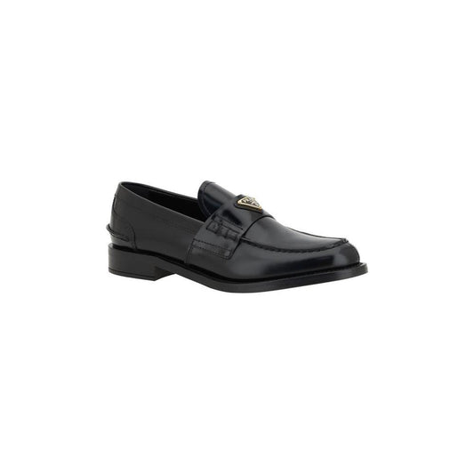 Prada Logo Loafers Prada Dark Slate Gray